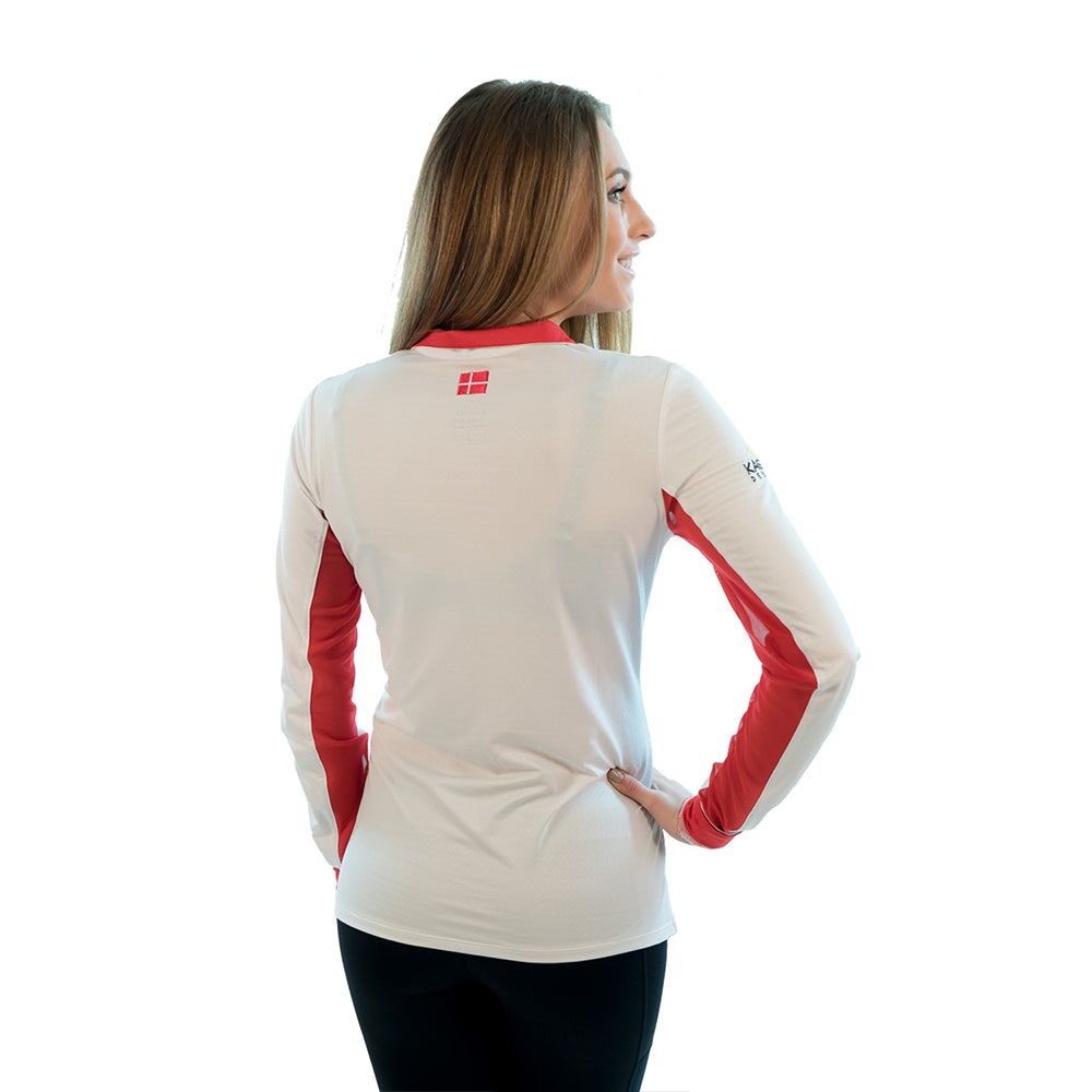 Charlotte Signature Collection White / Red Trim - The Polished Rider