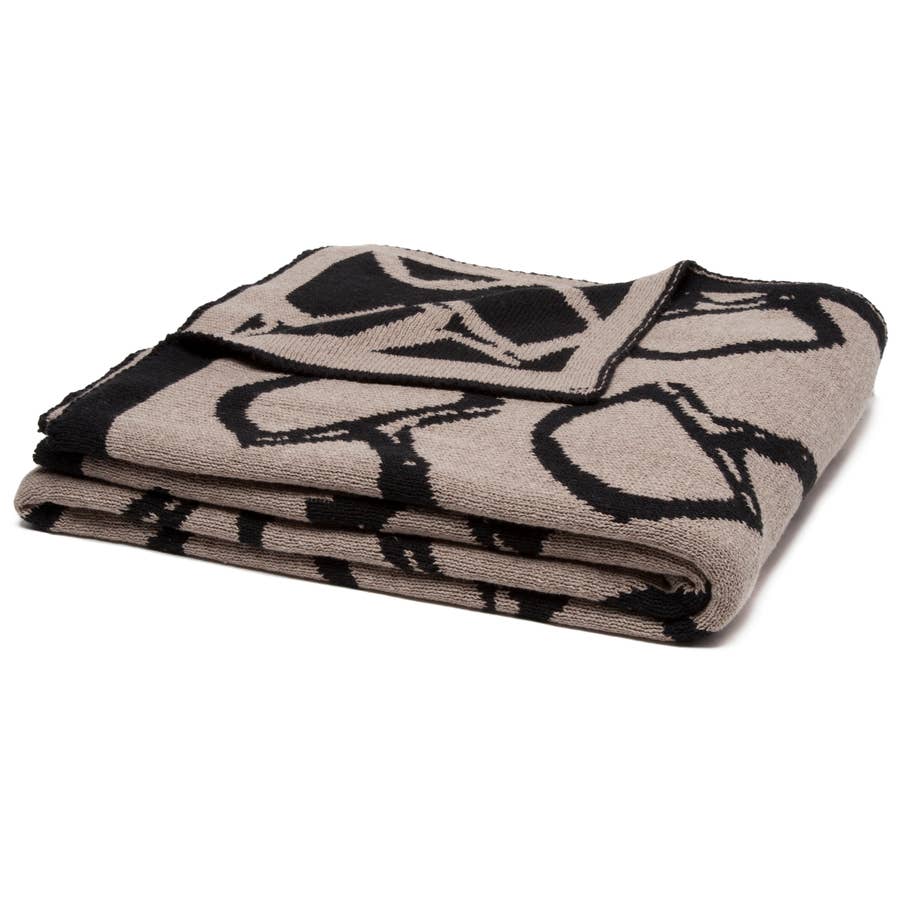 Equestrian Horse Bits Reversible Throw Blanket - The Polished Rider